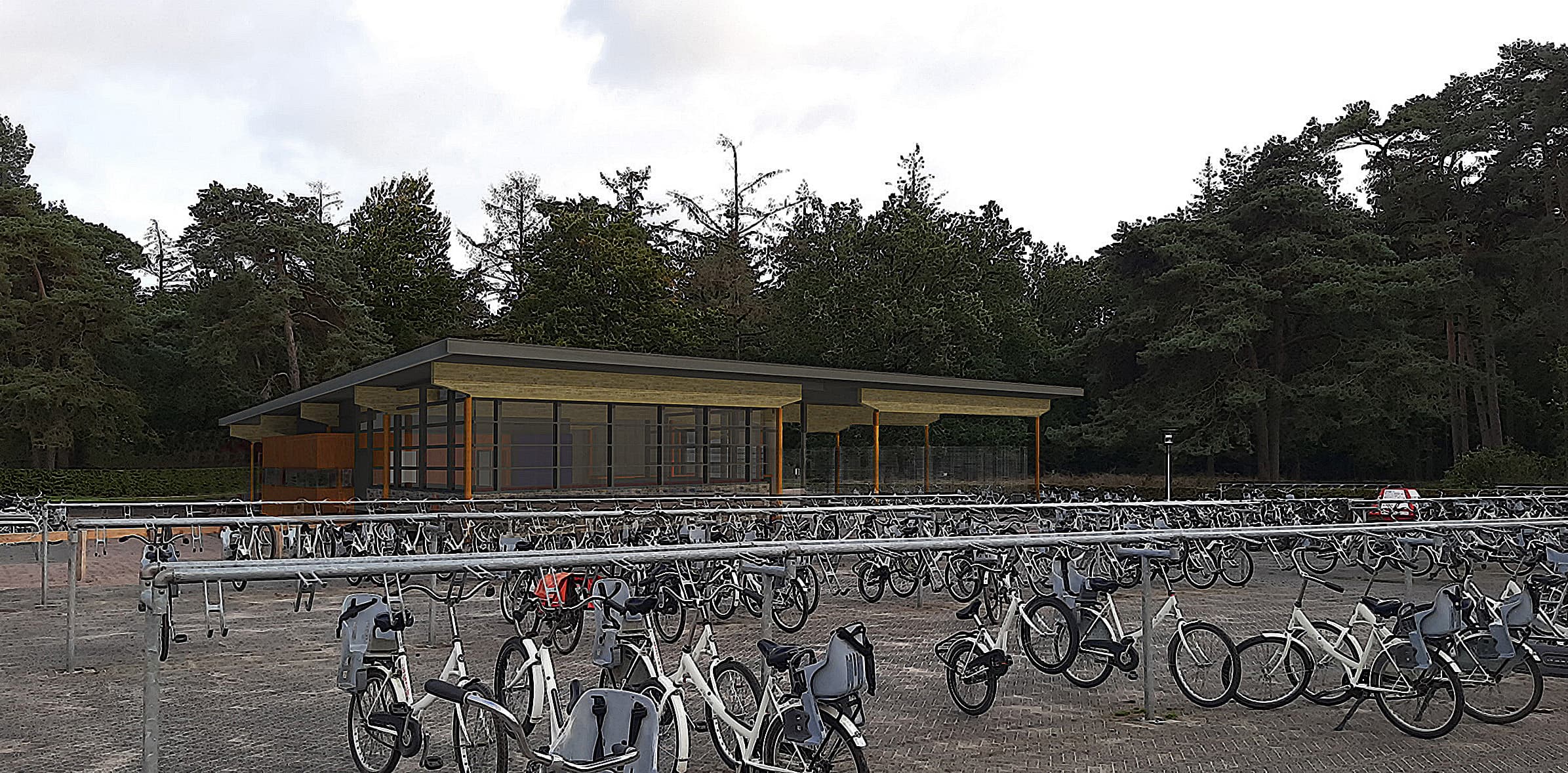 Fietsenherstelwerkplaats De Hoge Veluwe oud en nieuw ineen